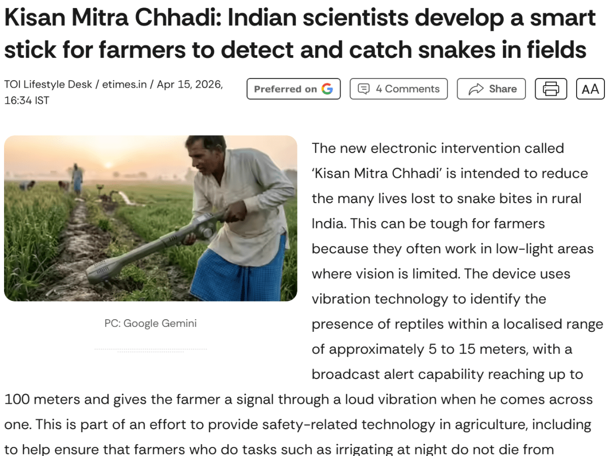 Smart stick, shaky science: yet another snakebite gimmick India did not&nbsp;need